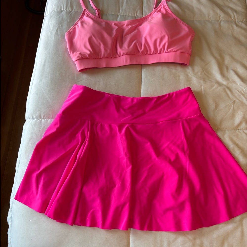 Pink swimsuit
